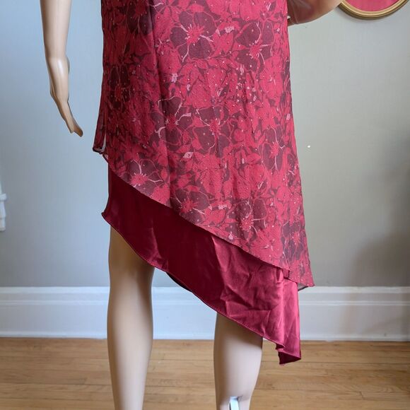 Vintage 90s Y2K Positive Attitude Midi Dress Whimsygoth Glitter Fairycore 8P - Picture 6 of 11